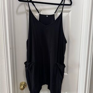 Black Sleeveless Women's Romper